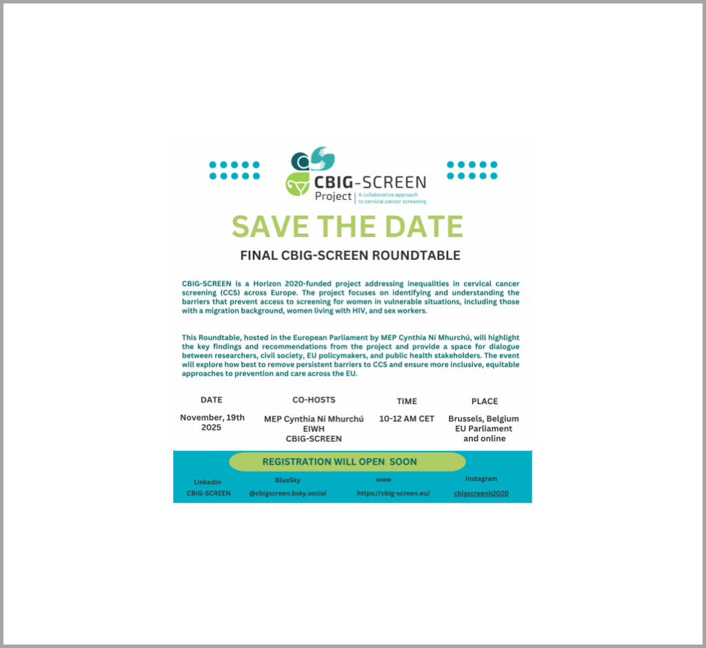 Register now: Final CBIG-SCREEN Roundtable - CBIG-Screen